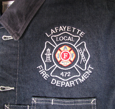 Gold IAFF Chest Logo with 5" Maltese and Lettering